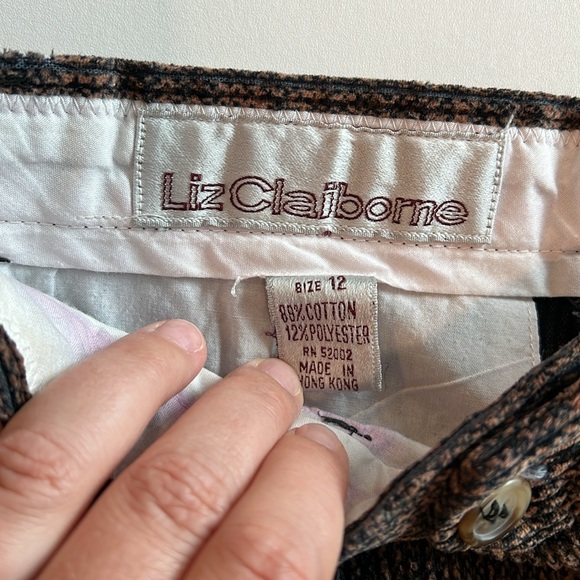 Liz Claiborne - vintage marled corderoy, 12, slacks - Picture 5 of 5